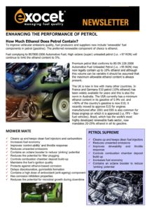 Enhancing petrol newsletter cover